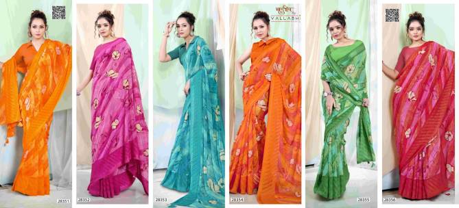 Symphony Vol 2 By Vallabhi Printed Georgette Sarees Wholesale Market In Surat